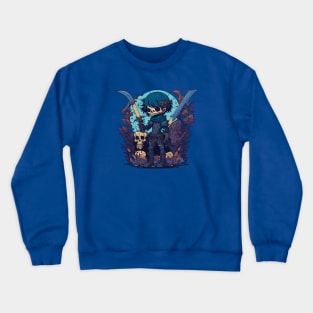 Warrior Skeleton Crewneck Sweatshirt